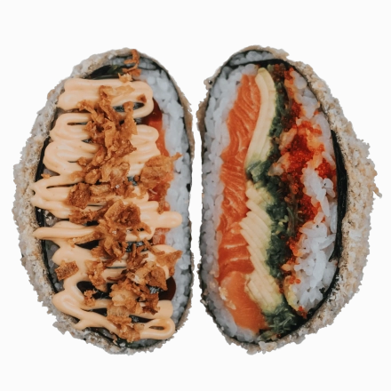 Суші бургер з лососем