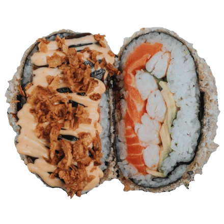 Суші бургер з креветкою