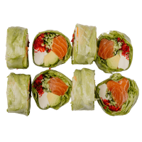 Рол без рису з лососем