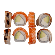 Філадельфія з лососем і вугрем