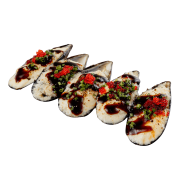 Мідії запечені